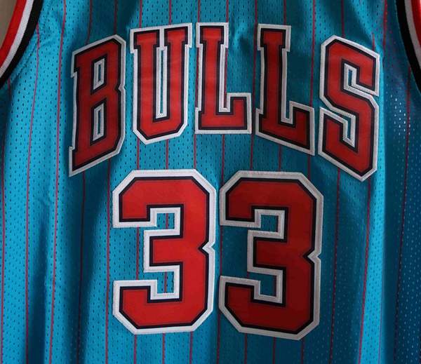 Chicago Bulls 1995/96 Blue #33 PIPPEN Classics Basketball Jersey (Stitched)