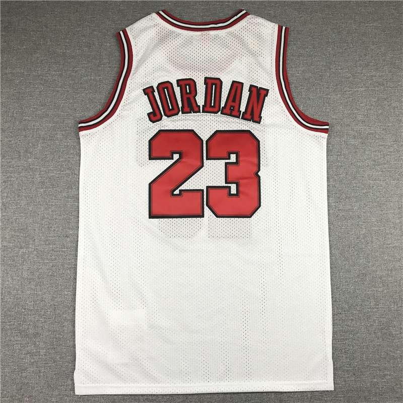 Chicago Bulls 1995/96 White #23 JORDAN Champion Classics Basketball Jersey (Stitched)