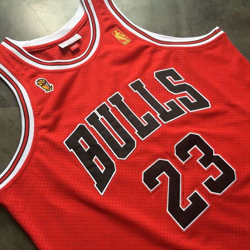 Chicago Bulls 1996/97 Red #23 JORDAN Champion Classics Basketball Jersey (Closely Stitched)