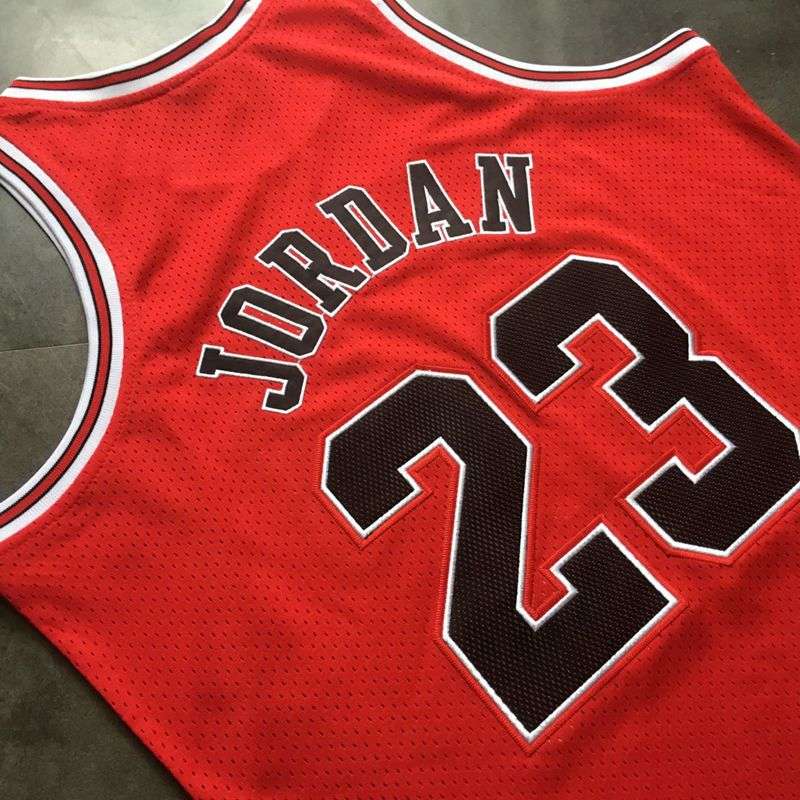 Chicago Bulls 1996/97 Red #23 JORDAN Champion Classics Basketball Jersey (Closely Stitched)