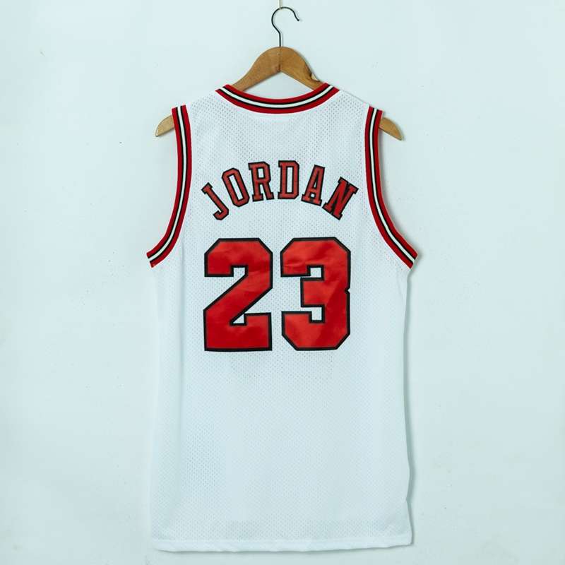 Chicago Bulls 1996/97 White #23 JORDAN Champion Classics Basketball Jersey (Stitched)