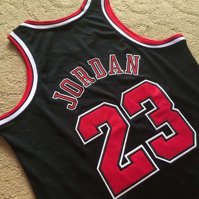 Chicago Bulls 1997/98 Black #23 JORDAN Classics Basketball Jersey 02 (Closely Stitched)