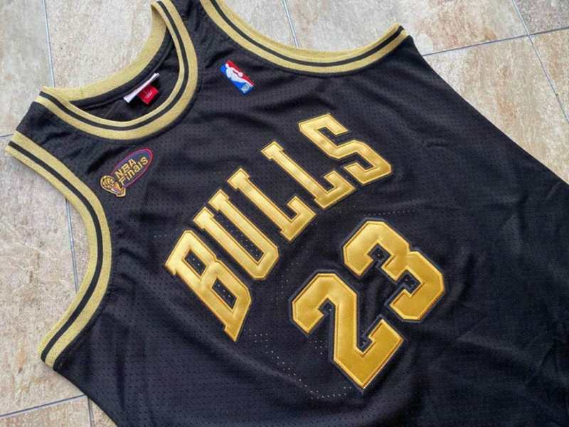 Chicago Bulls 1997/98 Black #23 JORDAN Finals Classics Basketball Jersey (Closely Stitched)