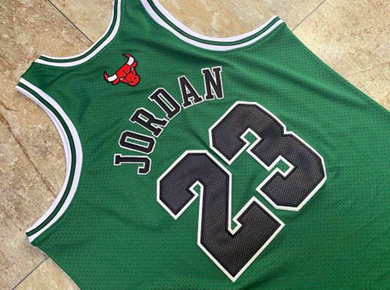 Chicago Bulls 1997/98 Green #23 JORDAN Classics Basketball Jersey (Closely Stitched)