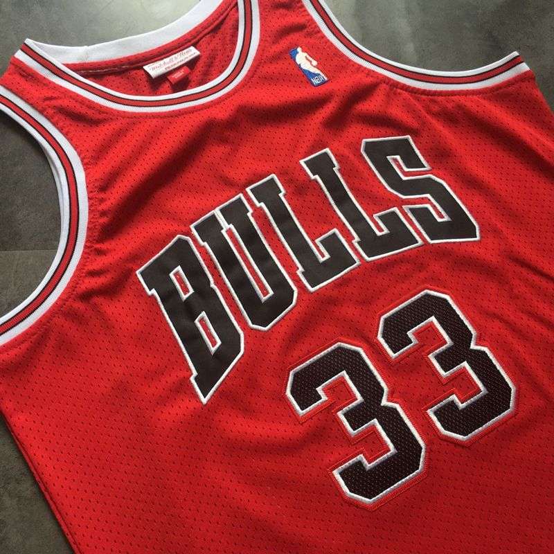 Chicago Bulls 1997/98 Red #33 PIPPEN Classics Basketball Jersey (Closely Stitched)