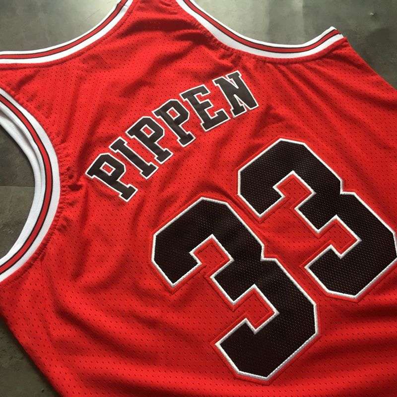 Chicago Bulls 1997/98 Red #33 PIPPEN Classics Basketball Jersey (Closely Stitched)