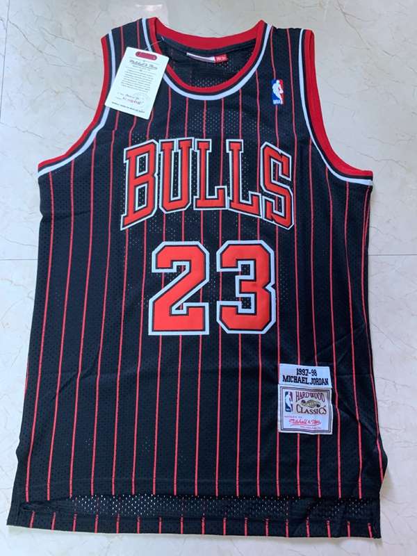 Chicago Bulls 1997/98 Black #23 JORDAN Classics Basketball Jersey (Stitched)