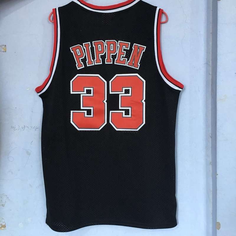 Chicago Bulls 1997/98 Black #33 PIPPEN Classics Basketball Jersey (Stitched)