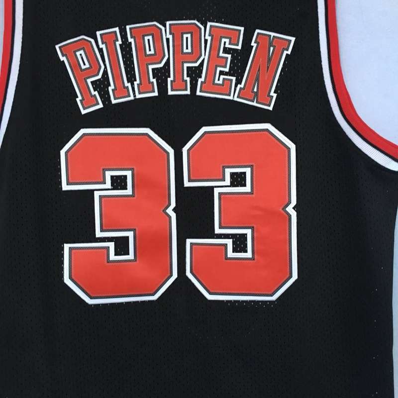 Chicago Bulls 1997/98 Black #33 PIPPEN Classics Basketball Jersey (Stitched)