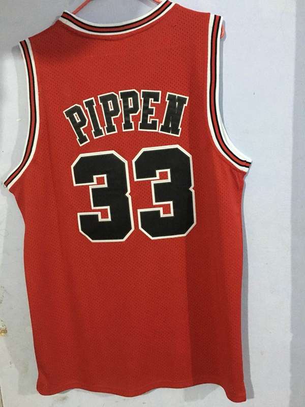 Chicago Bulls 1997/98 Red #33 PIPPEN Classics Basketball Jersey (Stitched)