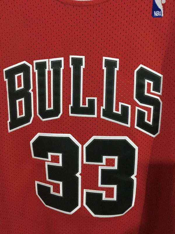 Chicago Bulls 1997/98 Red #33 PIPPEN Classics Basketball Jersey (Stitched)