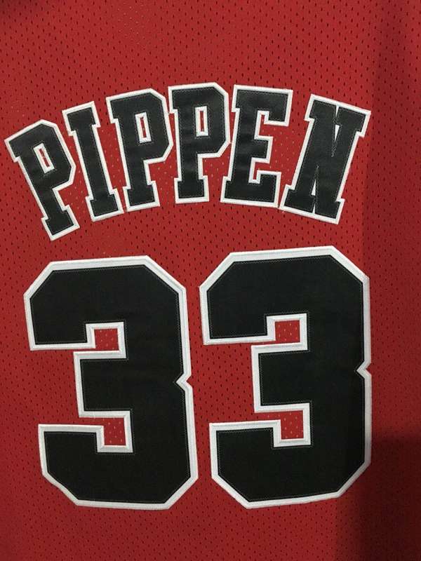 Chicago Bulls 1997/98 Red #33 PIPPEN Classics Basketball Jersey (Stitched)