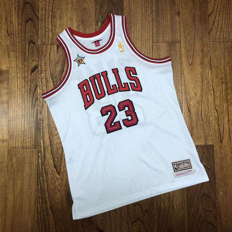 Chicago Bulls 1997 White #23 JORDAN ALL-STAR Classics Basketball Jersey (Closely Stitched)