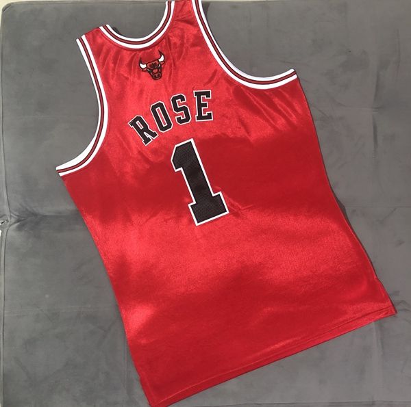 2008/09 Chicago Bulls Red #1 ROSE Classics Basketball Jersey (Closely Stitched)