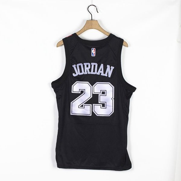 20/21 Chicago Bulls Black #23 JORDAN AJ Basketball Jersey (Stitched) 02