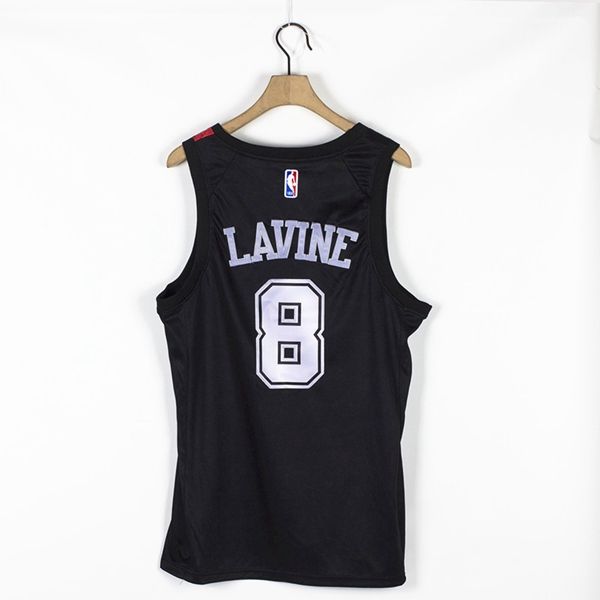 20/21 Chicago Bulls Black #8 LAVINE AJ Basketball Jersey (Stitched) 02