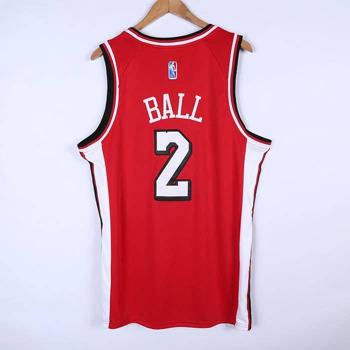Chicago Bulls 21/22 Red #2 BALL City Basketball Jersey (Stitched)