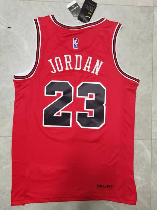 Chicago Bulls 21/22 Red #23 JORDAN Basketball Jersey (Stitched)