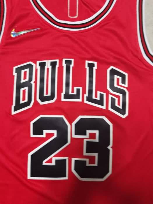 Chicago Bulls 21/22 Red #23 JORDAN Basketball Jersey (Stitched)