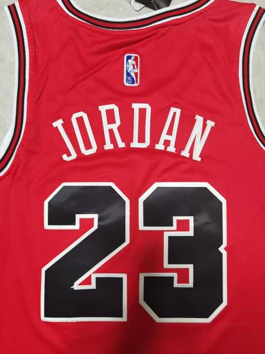 Chicago Bulls 21/22 Red #23 JORDAN Basketball Jersey (Stitched)