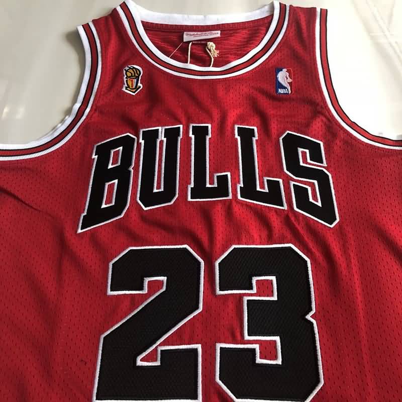 Chicago Bulls 1995/96 Red #23 JORDAN Champion Classics Basketball Jersey (Closely Stitched)