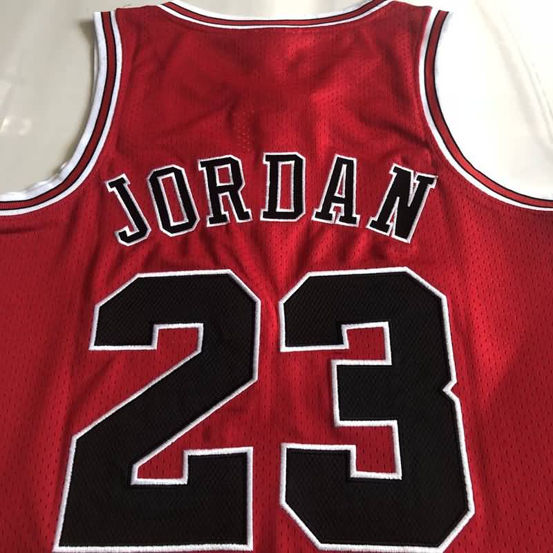 Chicago Bulls 1995/96 Red #23 JORDAN Champion Classics Basketball Jersey (Closely Stitched)