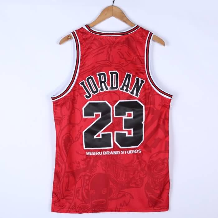 Chicago Bulls 1995/96 Red #23 JORDAN Finals Classics Basketball Jersey (Stitched)