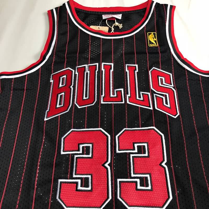 Chicago Bulls 1996/97 Black #33 PIPPEN Classics Basketball Jersey (Closely Stitched)