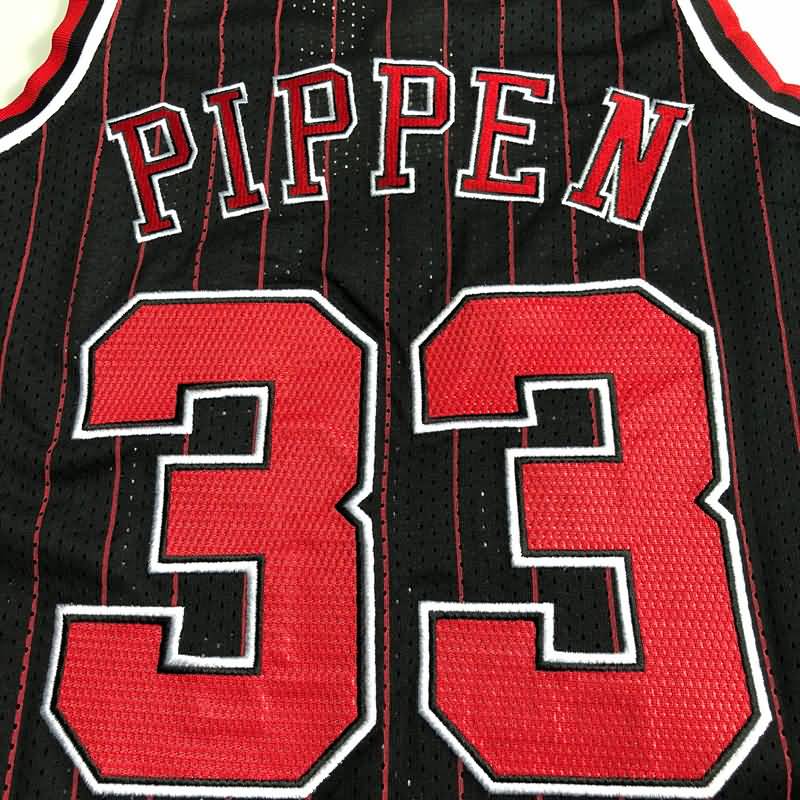 Chicago Bulls 1996/97 Black #33 PIPPEN Classics Basketball Jersey (Closely Stitched)