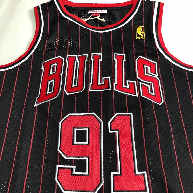 Chicago Bulls 1996/97 Black #91 RODMAN Classics Basketball Jersey (Closely Stitched)