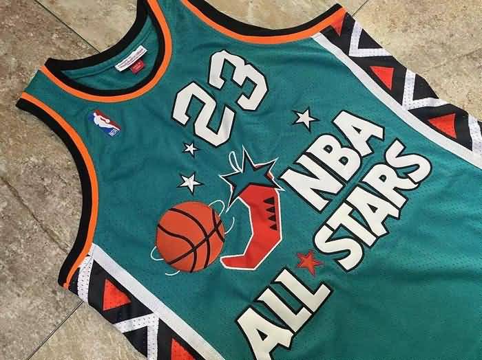 Chicago Bulls 1996 Green #23 JORDAN ALL-STAR Classics Basketball Jersey (Closely Stitched)