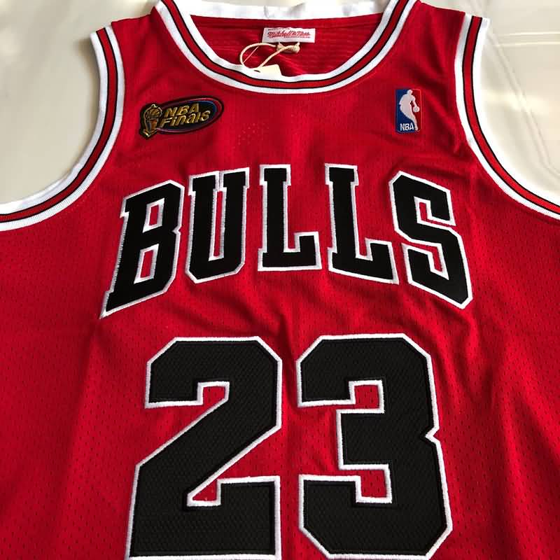 Chicago Bulls 1997/98 Red #23 JORDAN Finals Classics Basketball Jersey (Closely Stitched)