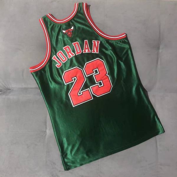 Chicago Bulls 1997/98 Green #23 JORDAN Classics Basketball Jersey 02 (Closely Stitched)