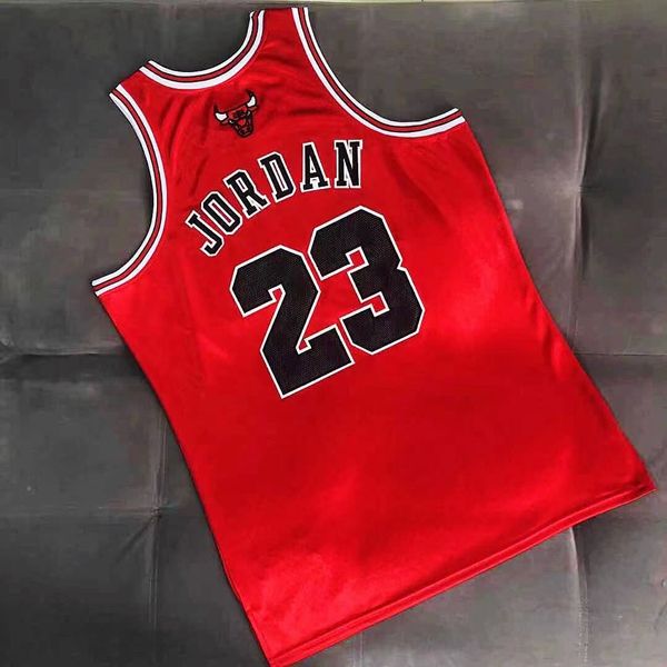 1997/98 Chicago Bulls Red #23 JORDAN Classics Basketball Jersey (Closely Stitched) 02