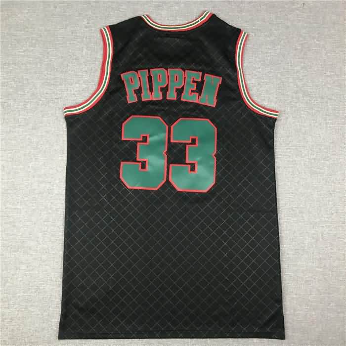 Chicago Bulls 1997/98 Black #33 PIPPEN Classics Basketball Jersey 04 (Stitched)