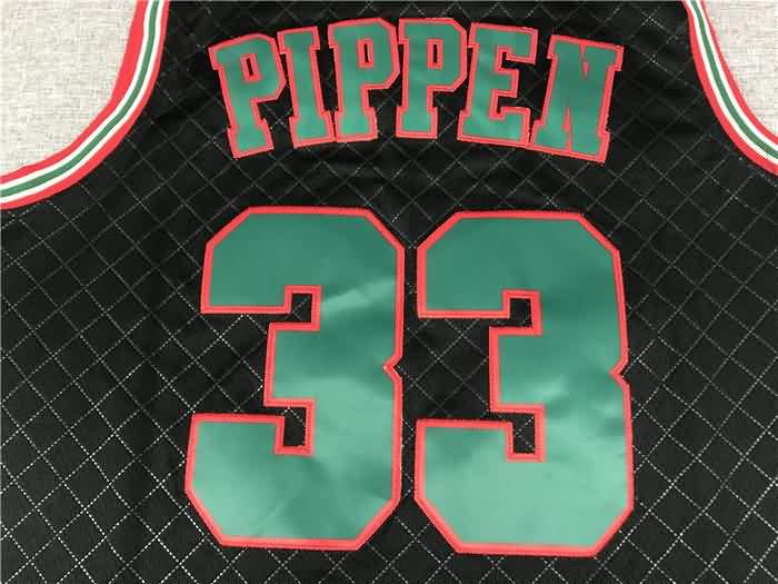 Chicago Bulls 1997/98 Black #33 PIPPEN Classics Basketball Jersey 04 (Stitched)