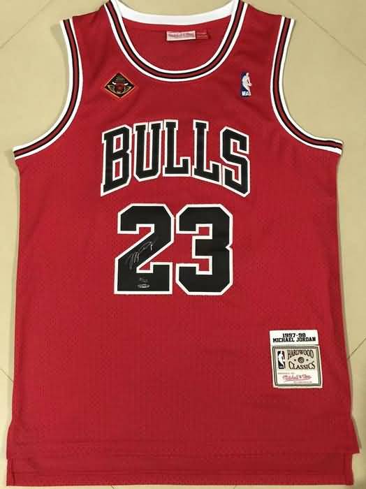 Chicago Bulls 1997/98 Red #23 JORDAN Classics Basketball Jersey 02 (Stitched)