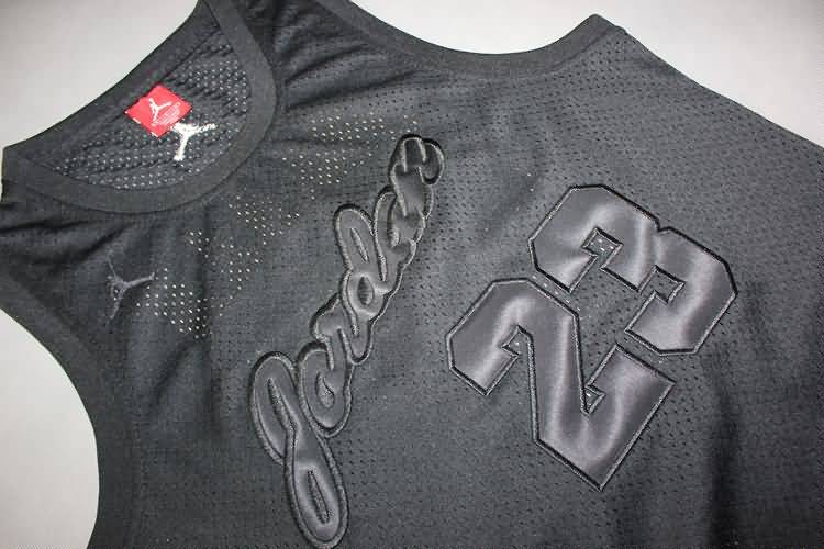 Chicago Bulls Black #23 JORDAN AJ Basketball Jersey (Stitched)