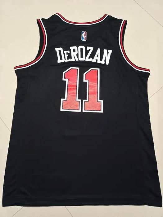 Chicago Bulls Black #11 DeROZAN Basketball Jersey (Stitched)