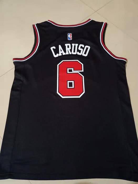 Chicago Bulls Black #6 CARUSO Basketball Jersey (Stitched)