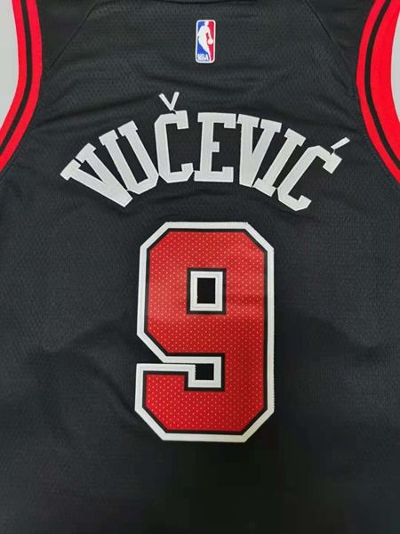Chicago Bulls Black #9 BULLS Basketball Jersey (Stitched)