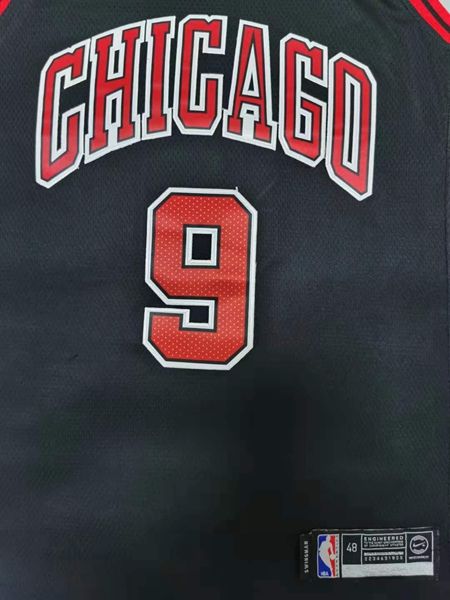 Chicago Bulls Black #9 BULLS Basketball Jersey (Stitched)