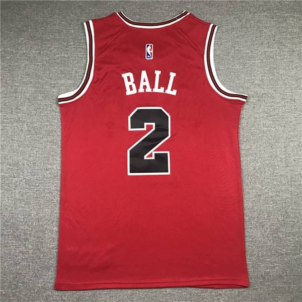 Chicago Bulls Red #2 BALL Basketball Jersey (Stitched)
