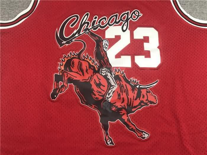 Chicago Bulls Red #23 JORDAN Basketball Jersey (Stitched)