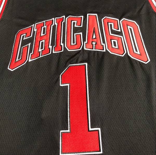 Chicago Bulls Black #1 ROSE Classics Basketball Jersey (Closely Stitched)
