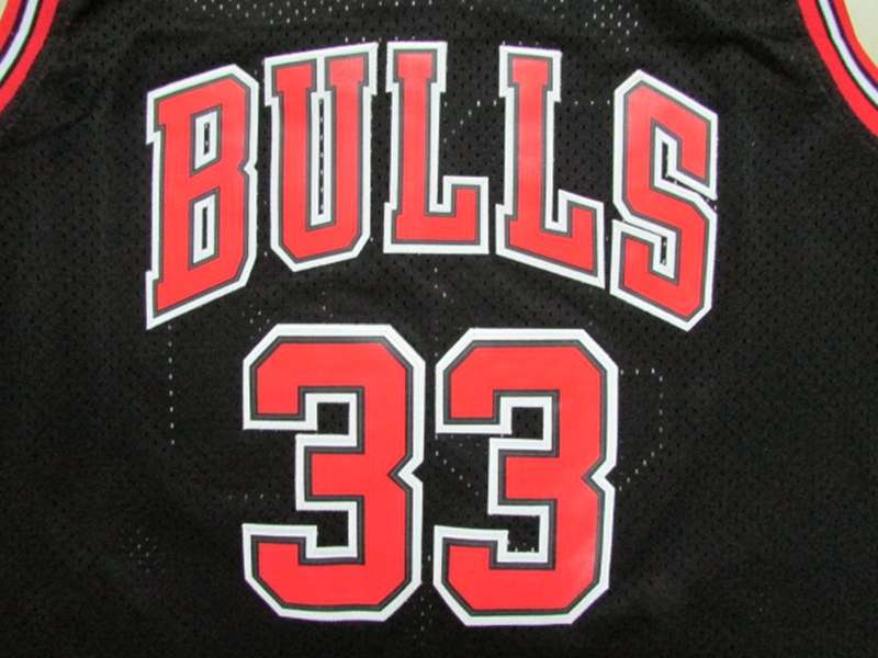 Chicago Bulls Black #33 PIPPEN Classics Basketball Jersey (Stitched)