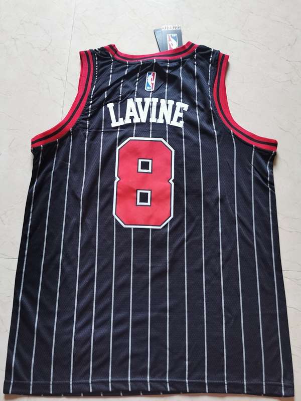 Chicago Bulls Black #8 LAVINE Classics Basketball Jersey 02 (Stitched)