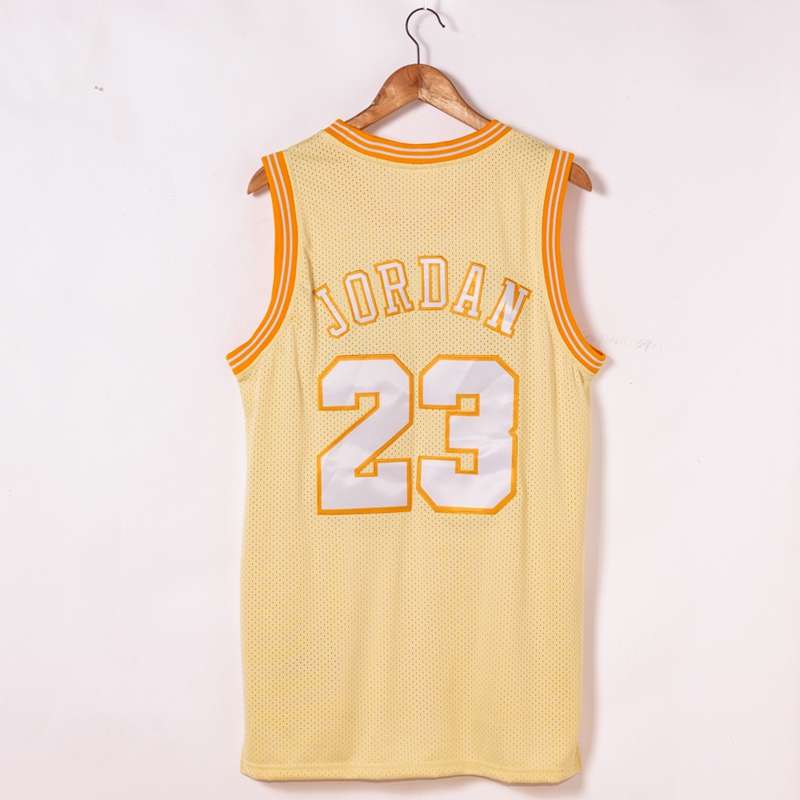 Chicago Bulls Gold #23 JORDAN Classics Basketball Jersey (Stitched)