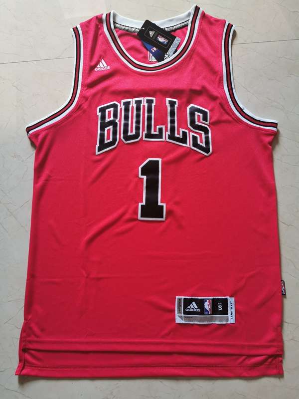 Chicago Bulls Red #1 ROSE Classics Basketball Jersey (Stitched)