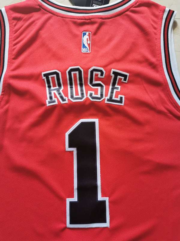Chicago Bulls Red #1 ROSE Classics Basketball Jersey (Stitched)